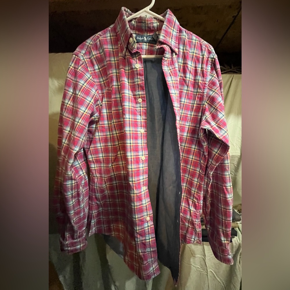 Ralph Lauren Button Down Plaid Shirt